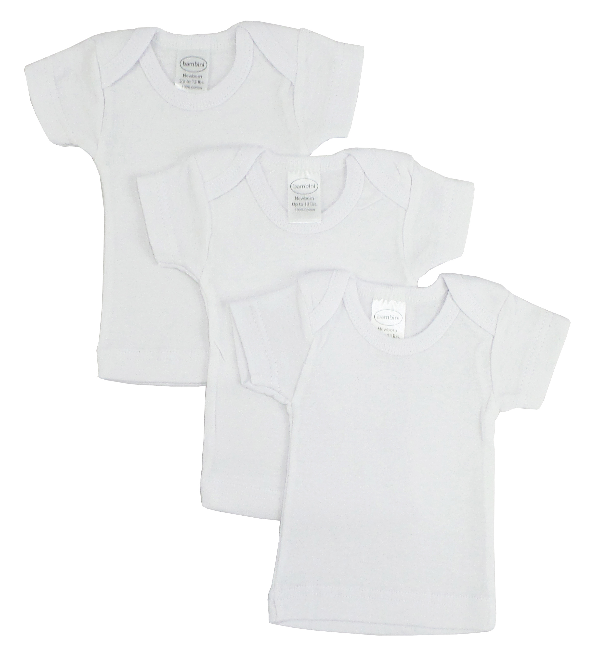 Bambini White Short Sleeve Lap Tee