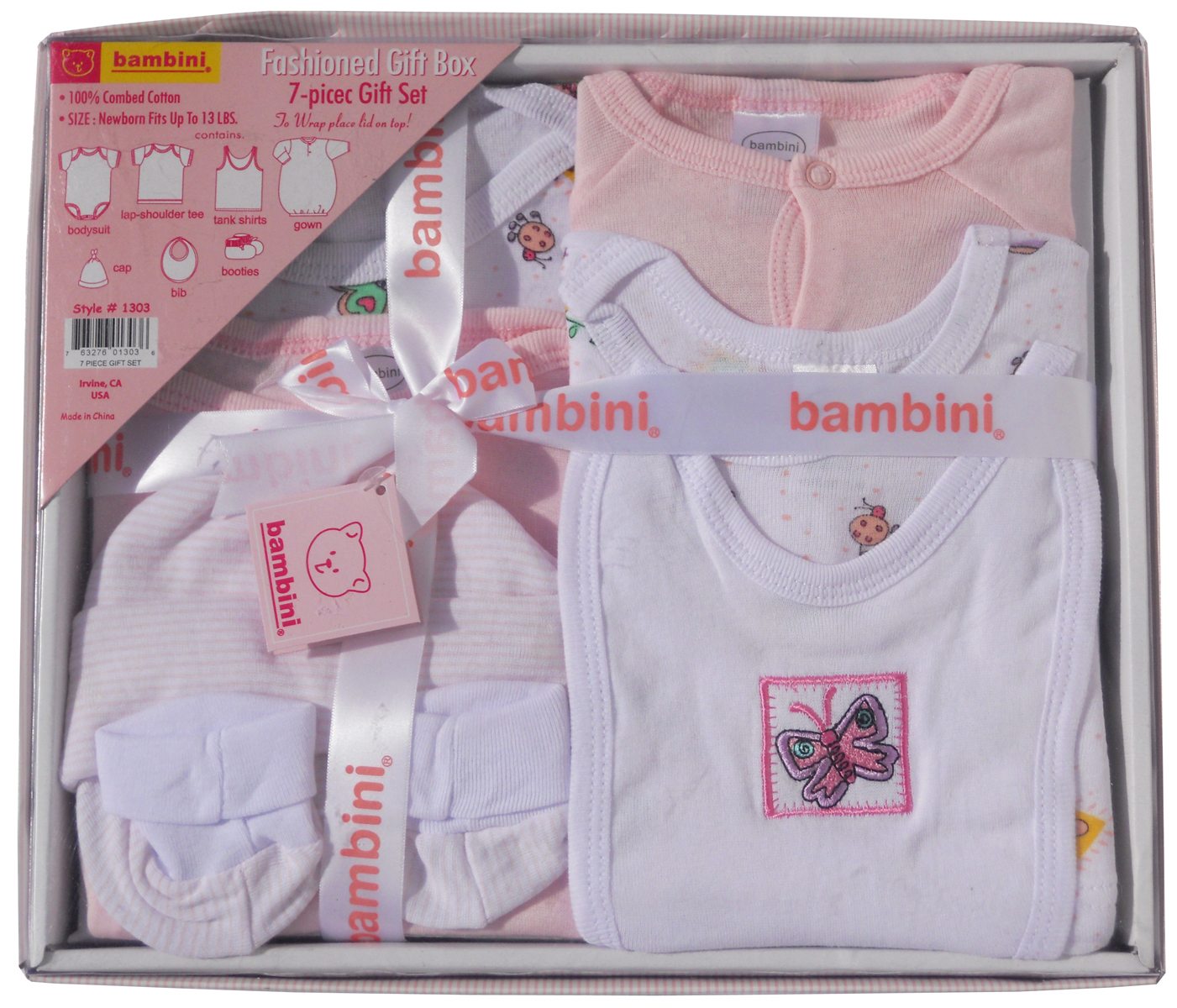 Bambini 7 Piece Gift Box - Pink