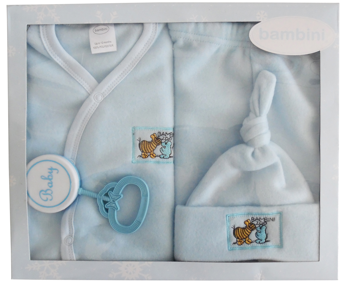 Bambini 4 Piece Fleece Set - Blue