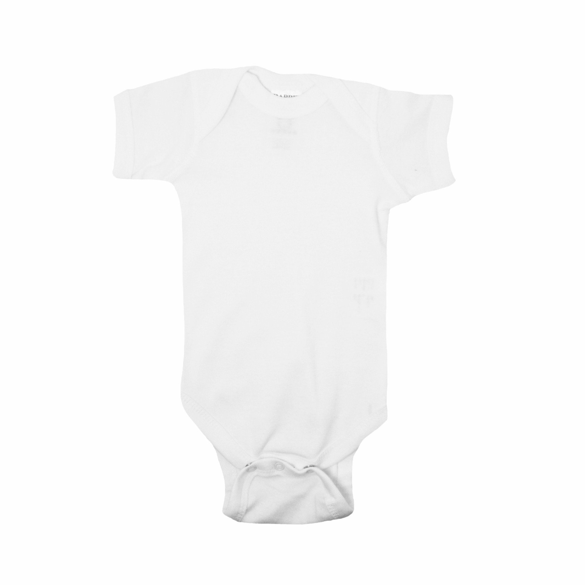 Colorful Short Sleeve Cotton Bodysuits (Color: White, Size: 18 Months)