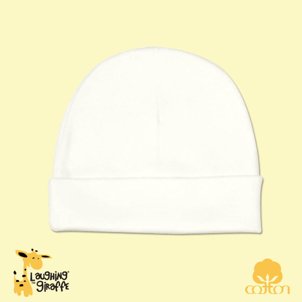 Beanie Hat (Color: White, Size: 0-6M)