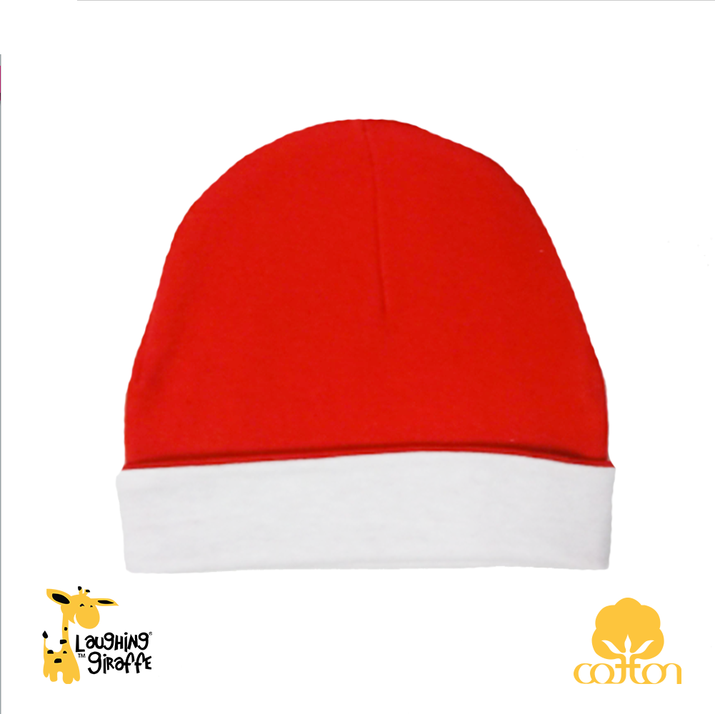 Ringer Beanie Hat (Color: White/Red, Size: 0-6M)