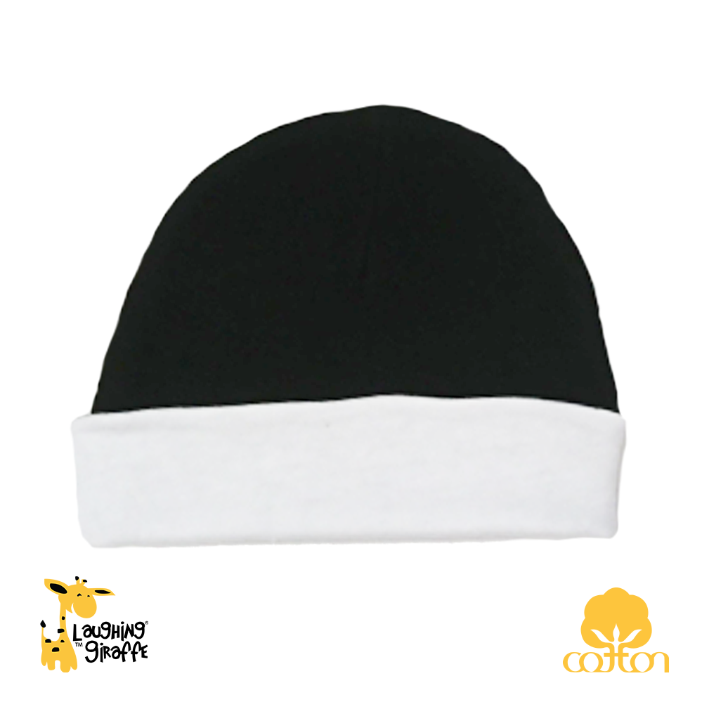 Ringer Beanie Hat (Color: White/Black, Size: 0-6M)