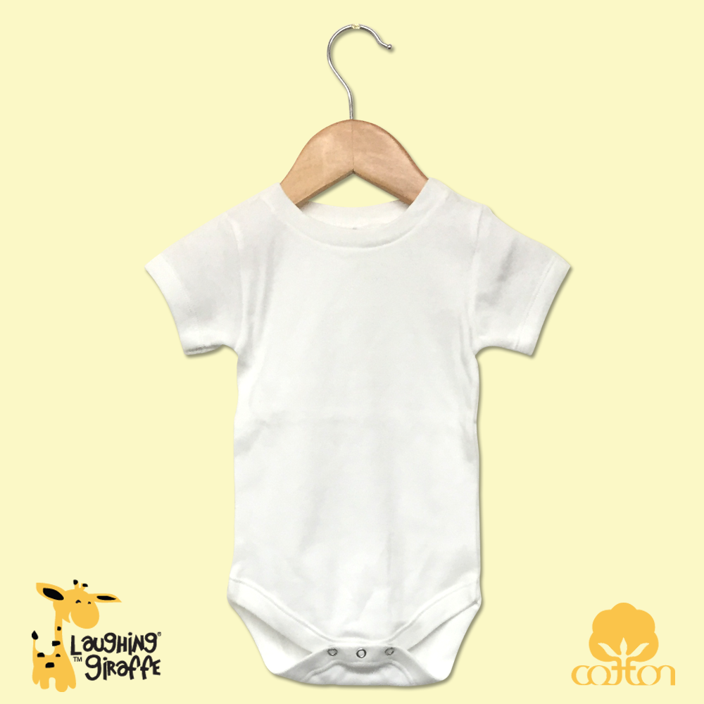 S/S Crew Neck Onezie (Color: White, Size: 0-3M)