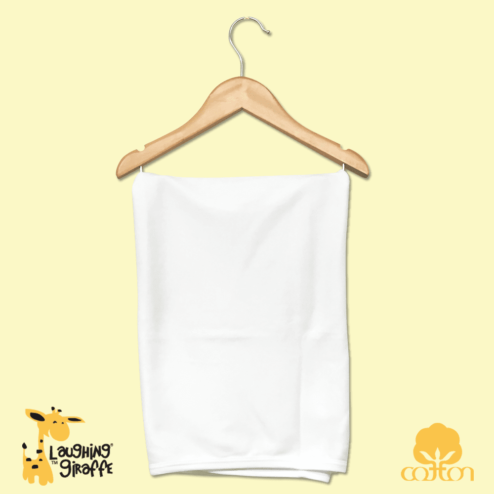 30" x 40" Receiving  Blanket (Color: White)