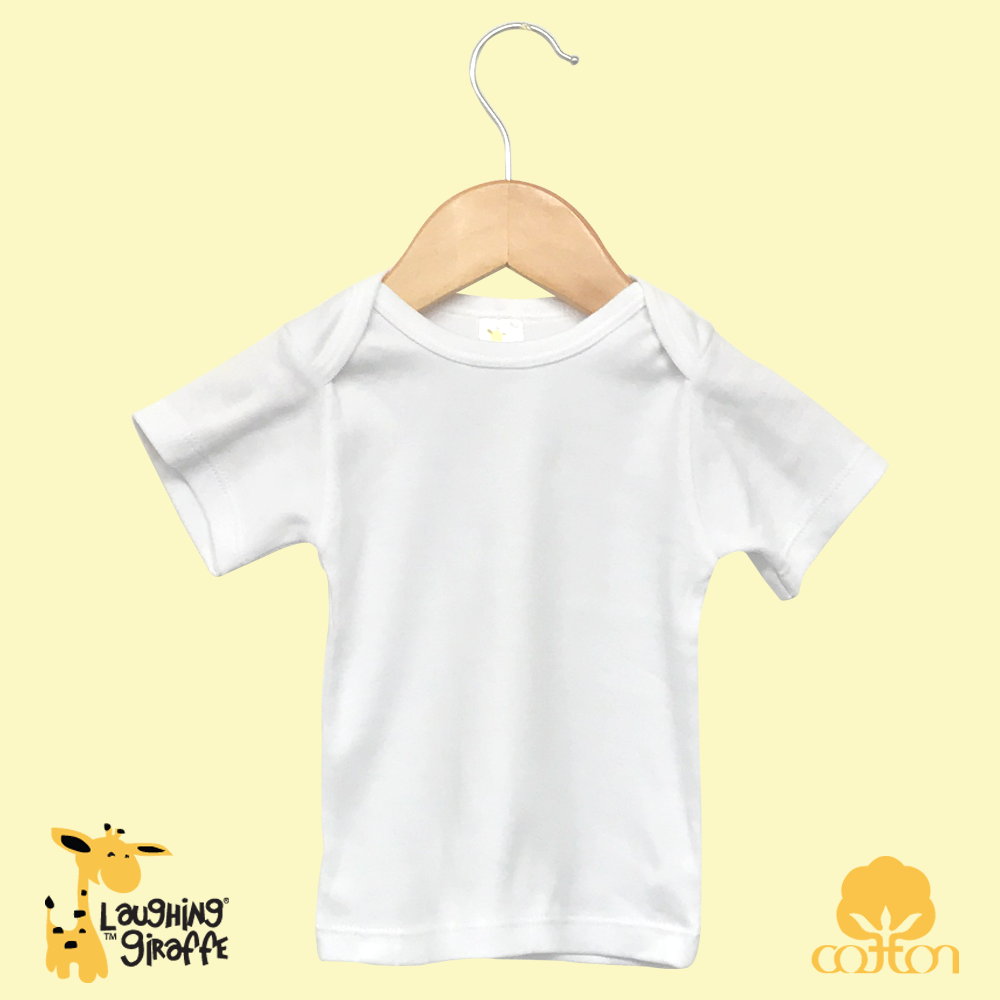 Short Sleeve Lap Tee (Color: White, Size: 0-3M)