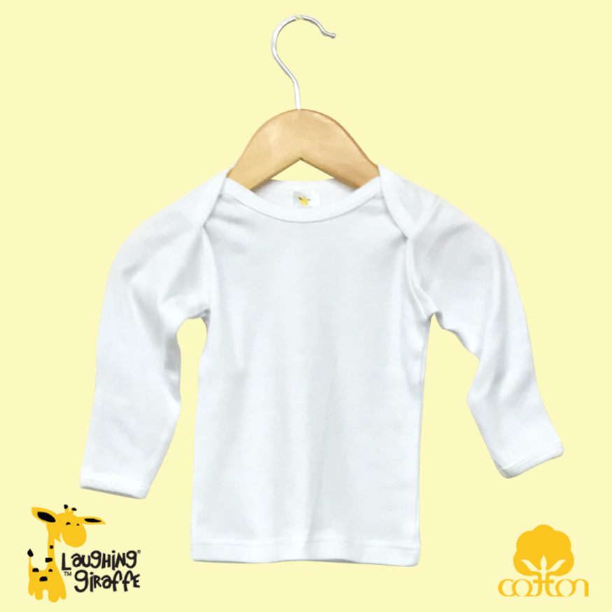 L/S Lap Tee (Color: White, Size: 0-3M)