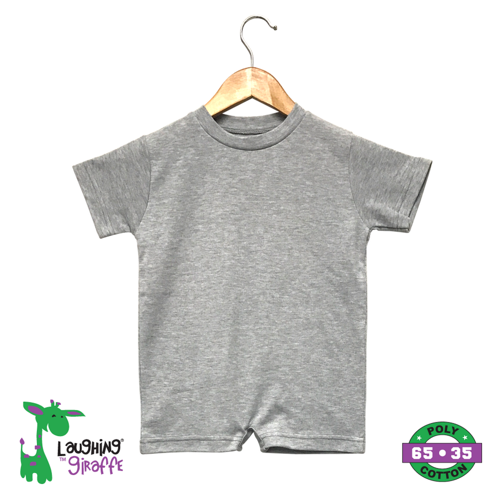 S/S Romper with snap closure (Color: Heather, Size: 0-3M)