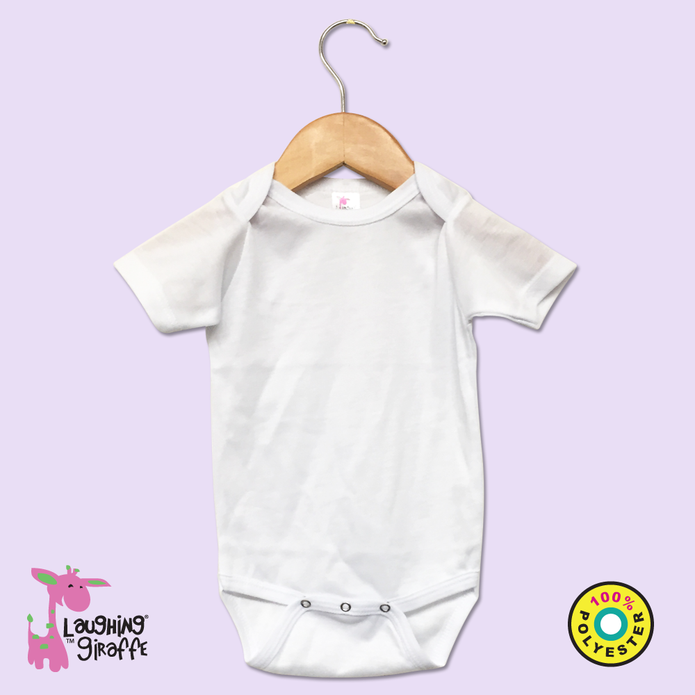 S/S Lap Shoulder Onezie (Color: White, Size: 3-6M)