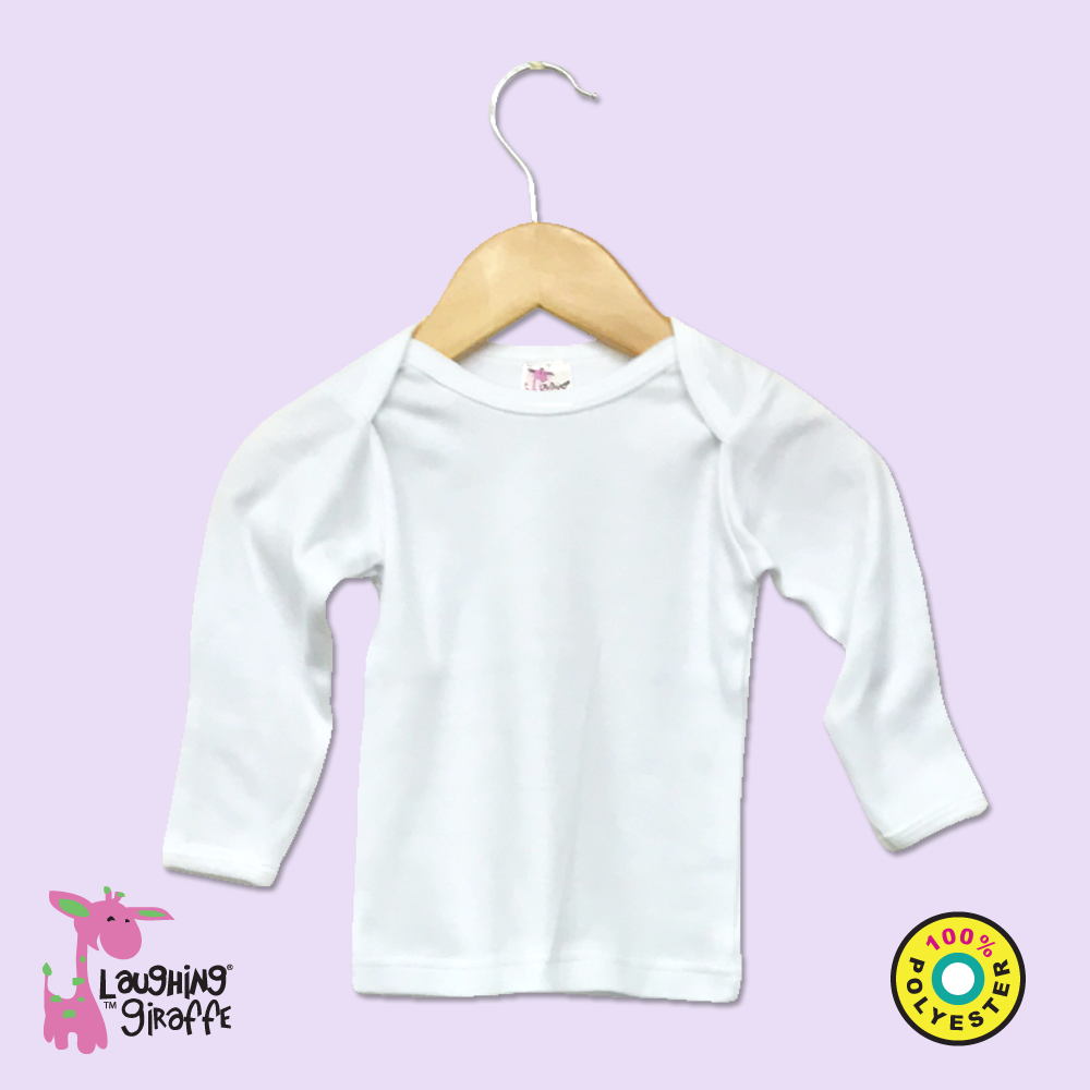 L/S Crew Neck Tee (Color: White, Size: 3-6M)